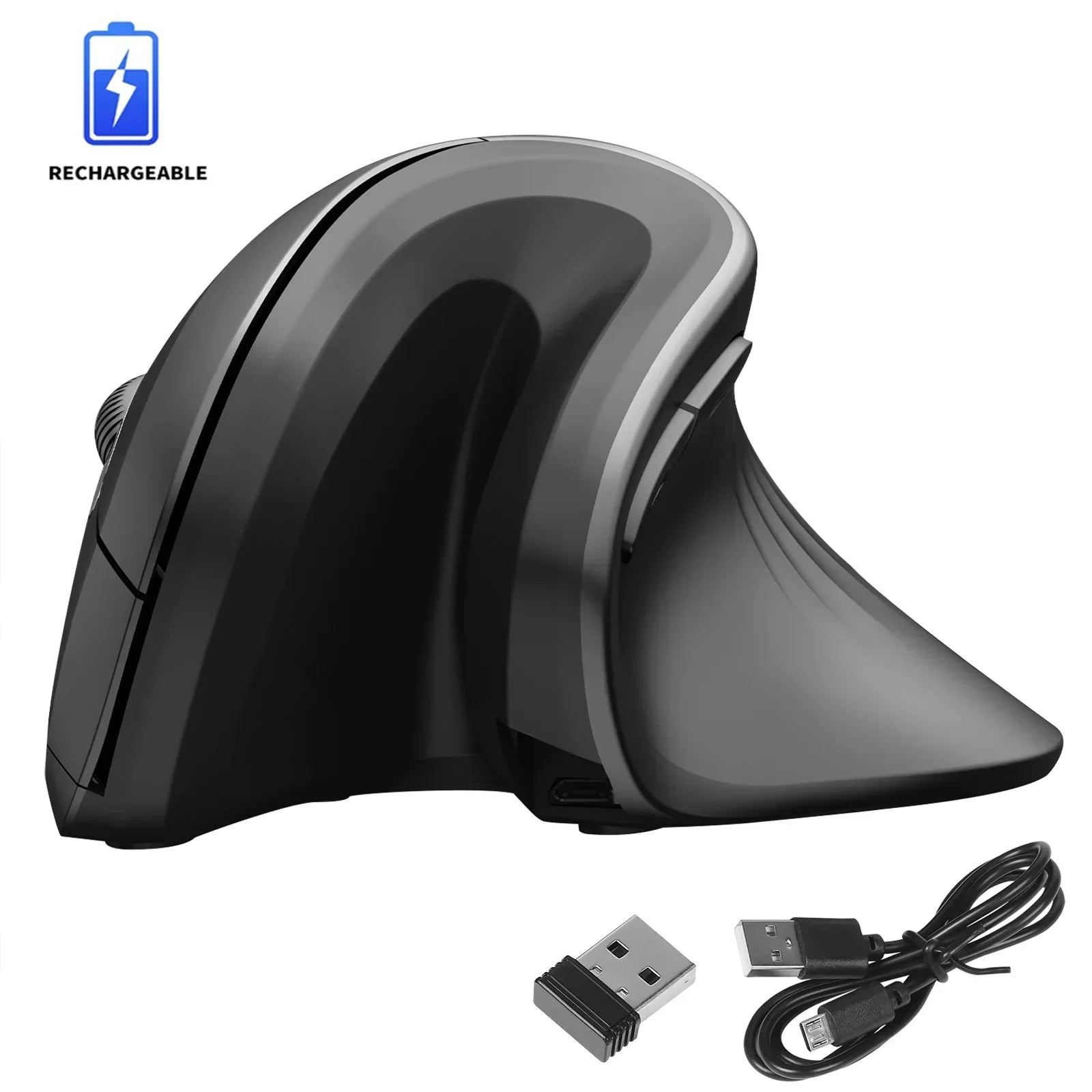 2.4GHz Wireless Ergonomic Mouse for Laptop PC Macbook Desktop Cellphone 2.4G Vertical Optical Silent Wired Adjustable DPI Mice