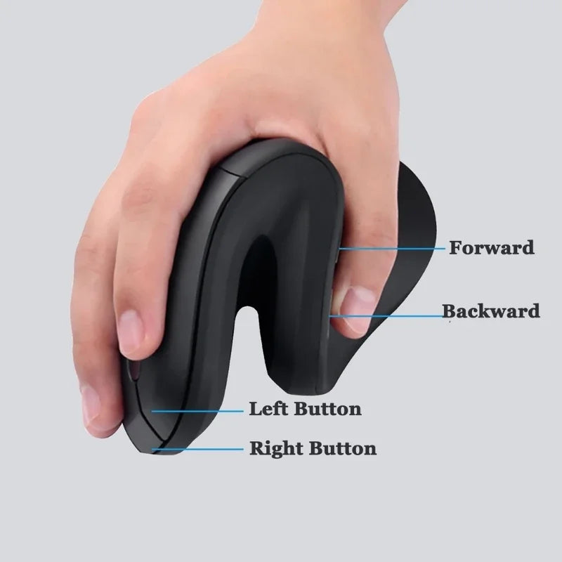2.4GHz Wireless Ergonomic Mouse for Laptop PC Macbook Desktop Cellphone 2.4G Vertical Optical Silent Wired Adjustable DPI Mice